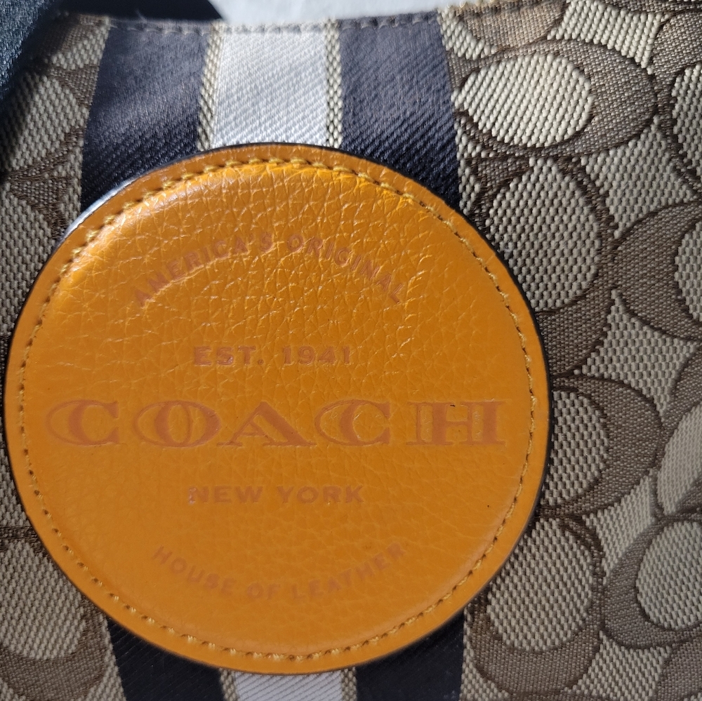 Coach Dempsey Shoulder Bag in Signature Jacquard With Stripe and Patch - Picture 8 of 13